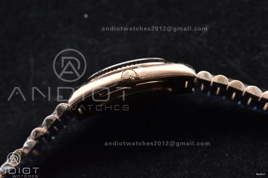 Steel DayDate Crystal A2836 705 GMF 40 Markers Dial Bracelet On President RG 904L V RG Lightweight Plated 0822
